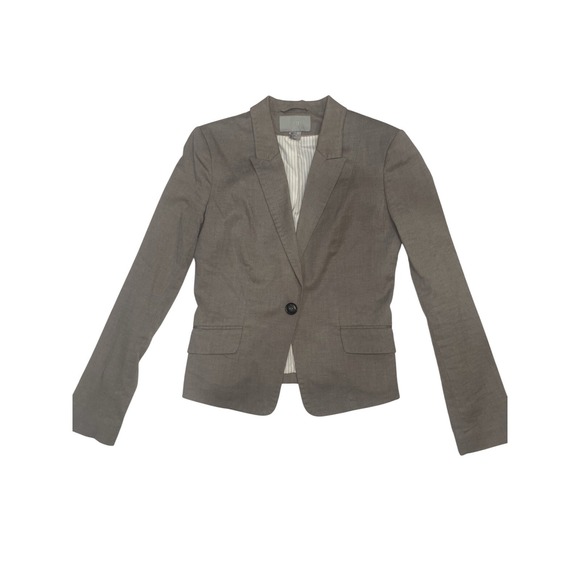 H&M Jackets & Blazers - H&M Beige Women's Blazer Size S long Sleeves, Button Closure, Pockets
